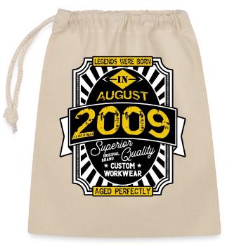 2009 AUGUST - Closable cotton gift bag (25x30cm) - nature - Front