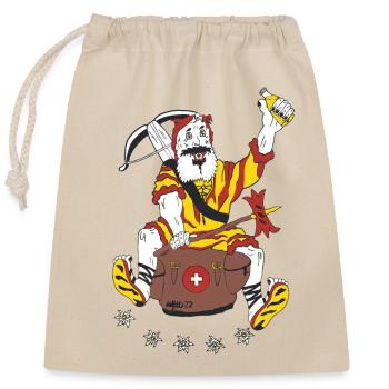 Randonnée, Wiltsch, Suisse, Nature, Camping, Cool - Sac cadeau en coton avec cordon (25 x 30 cm) - nature - Devant