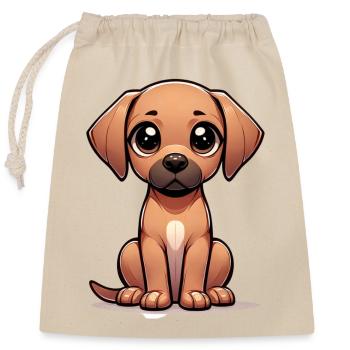Digital illustration of cute Rhodesian Ridgeback - Closable cotton gift bag (25x30cm) - nature - Front