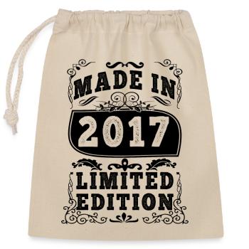 2017 Original 2017 Vintage Vintage rétro anniversa - Sac cadeau en coton avec cordon (25 x 30 cm) - nature - Devant