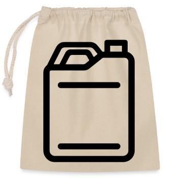 Jerry Can - Verschließbarer Geschenkbeutel aus Baumwolle (25x30cm) - Natur - Vorne