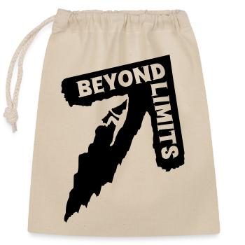 Beyond Limits - Climber [Black] - Closable cotton gift bag (25x30cm) - nature - Front