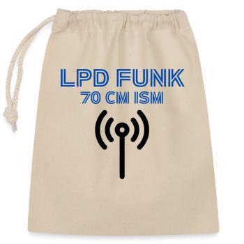 LPD RADIO Operator - Closable cotton gift bag (25x30cm) - nature - Front