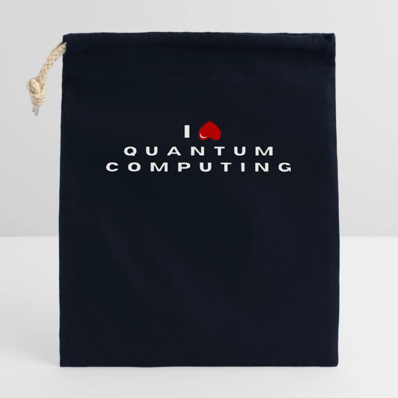 I hate Quantum Computing Closable cotton gift bag (25x30cm)
