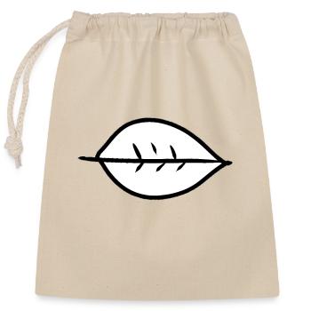 Feuille Symbole Forme Nature - Sac cadeau en coton avec cordon (25 x 30 cm) - nature - Devant