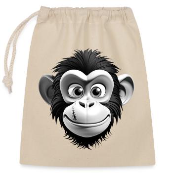 Ape BN - Closable cotton gift bag (25x30cm) - nature - Front