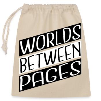 Escape Quotes BDAY Contemporary Literature - Closable cotton gift bag (25x30cm) - nature - Front