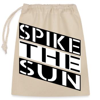 awesome sayings sun kissed joke - Closable cotton gift bag (25x30cm) - nature - Front