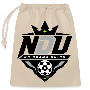NDU – Union sans drame - Sac cadeau en coton avec cordon (25 x 30 cm) - nature - Devant