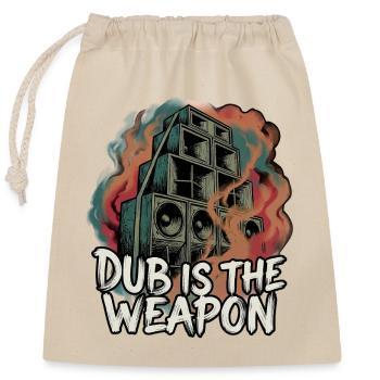 Dub Reggae Soundsystem - Verschließbarer Geschenkbeutel aus Baumwolle (25x30cm) - Natur - Vorne