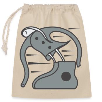 Against all odds - Closable cotton gift bag (25x30cm) - nature - Front