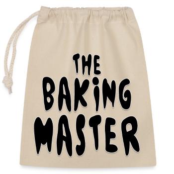 Printflow Baking Master - Verschließbarer Geschenkbeutel aus Baumwolle (25x30cm) - Natur - Vorne