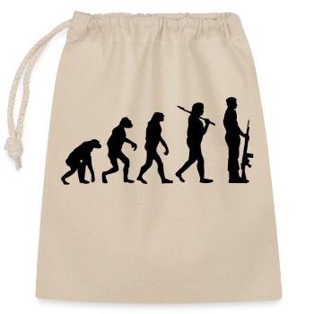 Militaire - Sac cadeau en coton avec cordon (25 x 30 cm) - nature - Devant