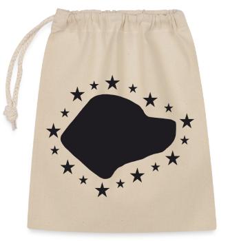 American Staffordshire Terrier - Verschließbarer Geschenkbeutel aus Baumwolle (25x30cm) - Natur - Vorne
