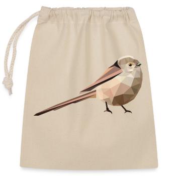 Aegithalos caudatus à longue queue - Sac cadeau en coton avec cordon (25 x 30 cm) - nature - Devant