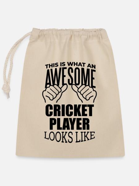 Cricket Cricket Cricket - Verschließbarer Geschenkbeutel aus Baumwolle (25x30cm) - Natur