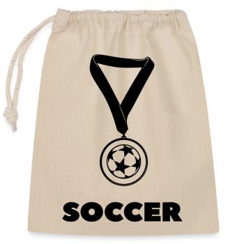 Fußball Soccer - Sac cadeau en coton avec cordon (25 x 30 cm) - nature - Devant