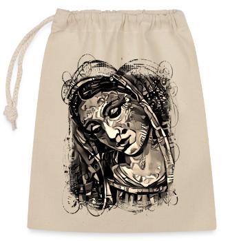 Jesus Gott gud Maria Madonna Mariana Jungfrau Maria - Verschließbarer Geschenkbeutel aus Baumwolle (25x30cm) - Natur - Vorne