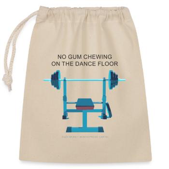 Eazy Money Bench Press Cartel - Dance Floor - Closable cotton gift bag (25x30cm) - nature - Front