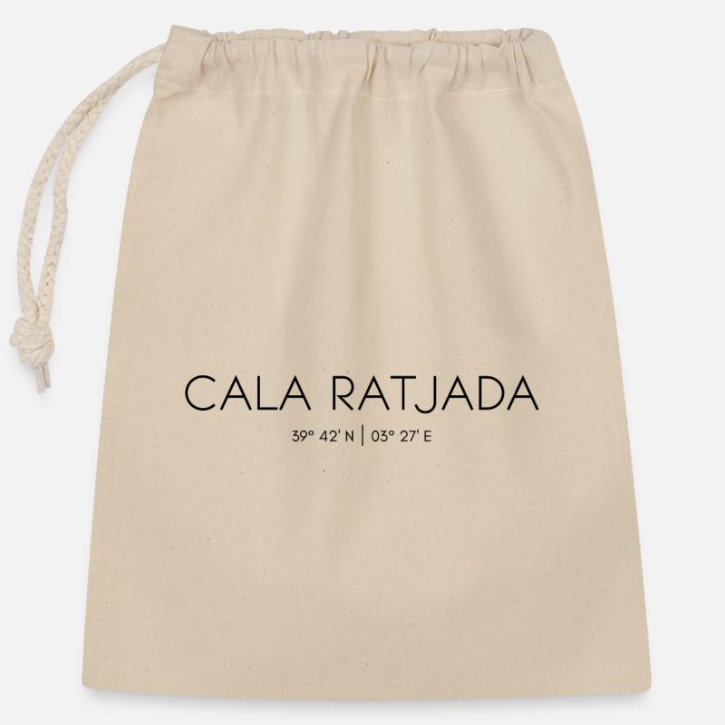 Cala Rajada, Cala Ratjada, Majorca, Spain - Closable cotton gift bag (25x30cm) - nature