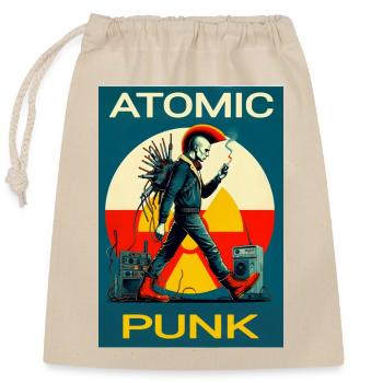 ATOMIC PUNK - Verschließbarer Geschenkbeutel aus Baumwolle (25x30cm) - Natur - Vorne