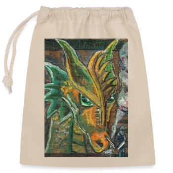 Schau Mal Da... - Verschließbarer Geschenkbeutel aus Baumwolle (25x30cm) - Natur - Vorne