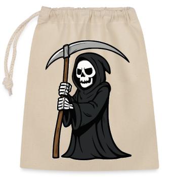Grim Reaper Comic - Closable cotton gift bag (25x30cm) - nature - Front