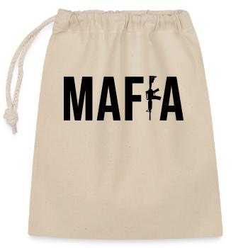 mafia - Verschließbarer Geschenkbeutel aus Baumwolle (25x30cm) - Natur - Vorne
