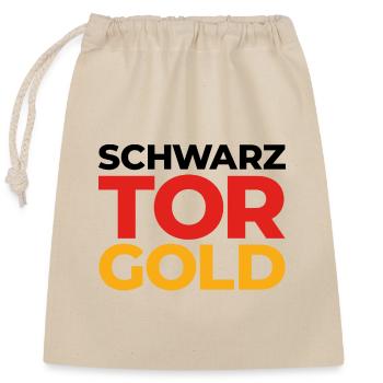 Deutsche Sport Mannschaften - Tor! - Verschließbarer Geschenkbeutel aus Baumwolle (25x30cm) - Natur - Vorne