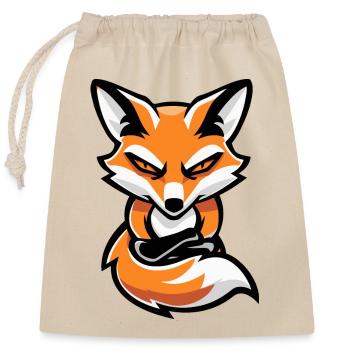 Bande dessinée Fox - Sac cadeau en coton avec cordon (25 x 30 cm) - nature - Devant