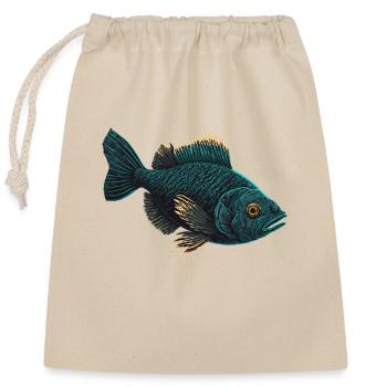 Fly Fisher - Closable cotton gift bag (25x30cm) - nature - Front