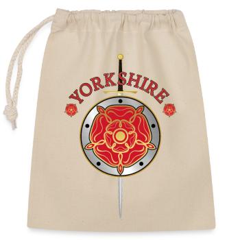 YORKSHIRE ROMANCE VIBES - MEDIEVAL NORTHERN ENGLAN - Closable cotton gift bag (25x30cm) - nature - Front