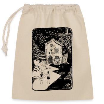Hansel and Gretel in the forest - Closable cotton gift bag (25x30cm) - nature - Front