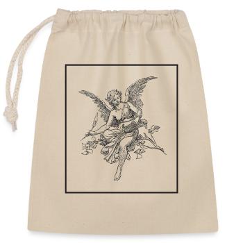 Angel Engel - Verschließbarer Geschenkbeutel aus Baumwolle (25x30cm) - Natur - Vorne