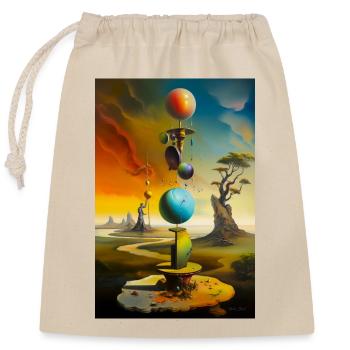 Infinite - Closable cotton gift bag (25x30cm) - nature - Front