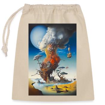 Elements - Closable cotton gift bag (25x30cm) - nature - Front