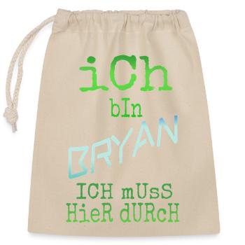 Bryan dans le rôle de Bryan - Sac cadeau en coton avec cordon (25 x 30 cm) - nature - Devant