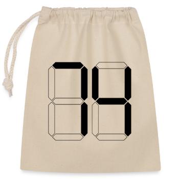 NUMBER 74 Seventy-Four Gift Digital - Closable cotton gift bag (25x30cm) - nature - Front