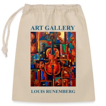 PLAKAT STRADIVARIUS LOUIS RUNEMBERG ADAGP - Verschließbarer Geschenkbeutel aus Baumwolle (25x30cm) - Natur - Vorne
