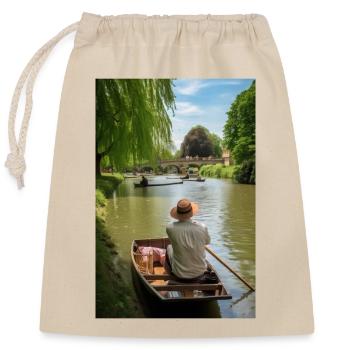 Martin Bond Style 3 Cadeau - Sac cadeau en coton avec cordon (25 x 30 cm) - nature - Devant