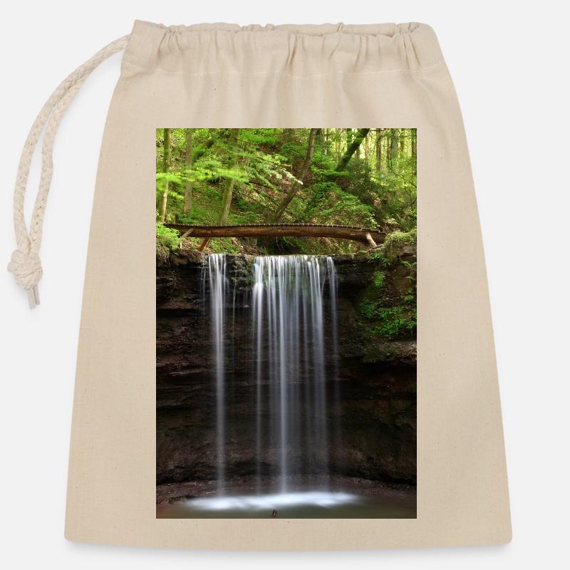 HÖRSCHBACH BEI MURRHARDT - Verschließbarer Geschenkbeutel aus Baumwolle (25x30cm) - Natur