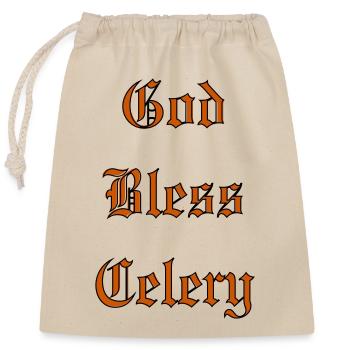 Bénédiction divineCéleri - Sac cadeau en coton avec cordon (25 x 30 cm) - nature - Devant