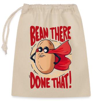 Bean There, Done That! - Verschließbarer Geschenkbeutel aus Baumwolle (25x30cm) - Natur - Vorne