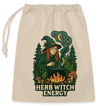 Forest Witch Energy Herbal Spell - Closable cotton gift bag (25x30cm) - nature - Front