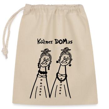 Kölner (D)OMAS [von 2001] - Verschließbarer Geschenkbeutel aus Baumwolle (25x30cm) - Natur - Vorne