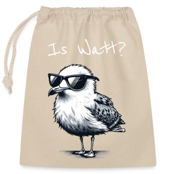 Is Watt Coole Möwe Urlaub Nordsee - Sac cadeau en coton avec cordon (25 x 30 cm) - nature - Devant