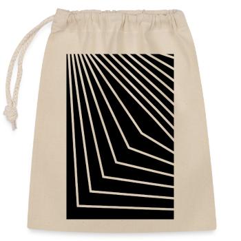 Lines design artistique abstrait - Sac cadeau en coton avec cordon (25 x 30 cm) - nature - Devant