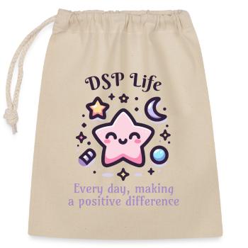 Direct Support Professional - Closable cotton gift bag (25x30cm) - nature - Front