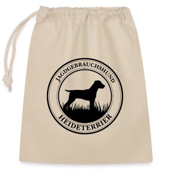 Heideterrier Jagdgebrauchshund Jagdhunde Wilsigns - Verschließbarer Geschenkbeutel aus Baumwolle (25x30cm) - Natur - Vorne
