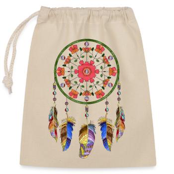 Dream Catcher - Closable cotton gift bag (25x30cm) - nature - Front